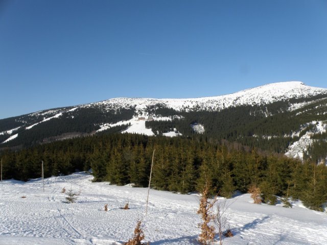 výhled na hřebeny - 4 km od Rezku